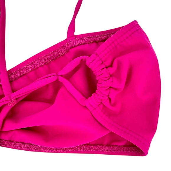 [relisted] NWOT Maryam Nassir Zadeh Rio Pink Fuchsia Bandeau Bikini Swim Top - Picture 9 of 12
